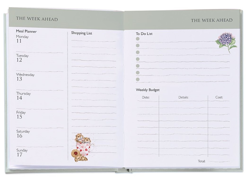 Wrendale Designs Flex Agenda 2025 Diary Planner Meerleuks