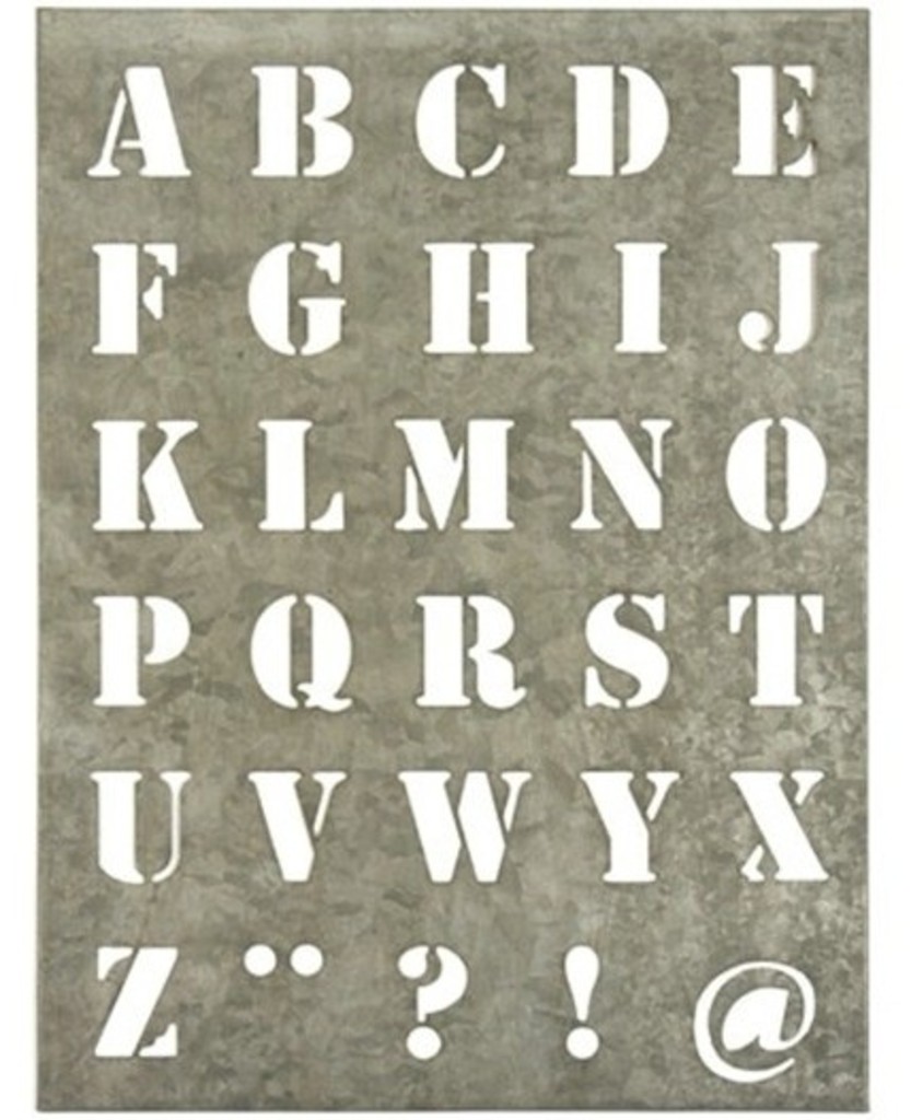 comfort afdrijven Elektropositief Sjabloon alfabet - zink (Large) | Meerleuks