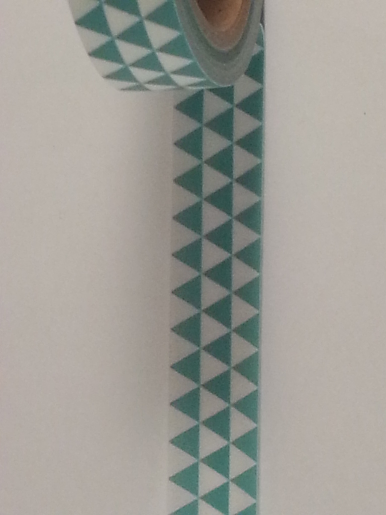 Masking tape driehoekjes mint Meerleuks