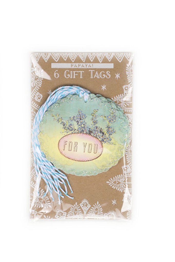 Glitter gift tags For You Papaya! Meerleuks