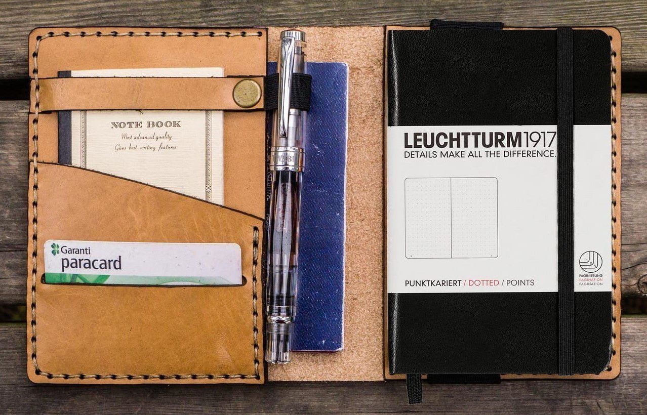 Brandweerman Oh jee Toelating A6 Leren Notebook Cover - Natural - Galen Leather | Meerleuks