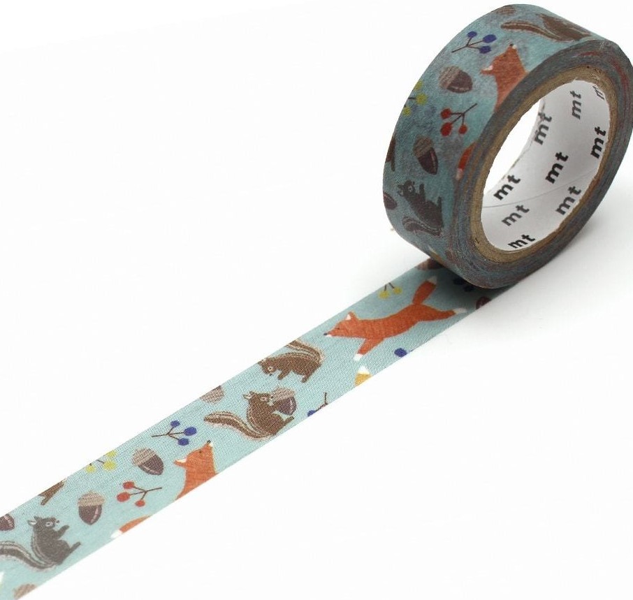 MT Masking Tape Embroidery Fox And Squirrel Meerleuks