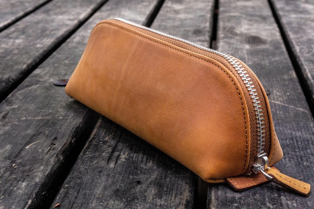 Leather outlet pencil pouch